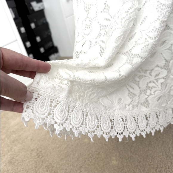 NWT❣️Champagne and Strawberry Eyelet Dress Size Medium - Picture 3 of 8